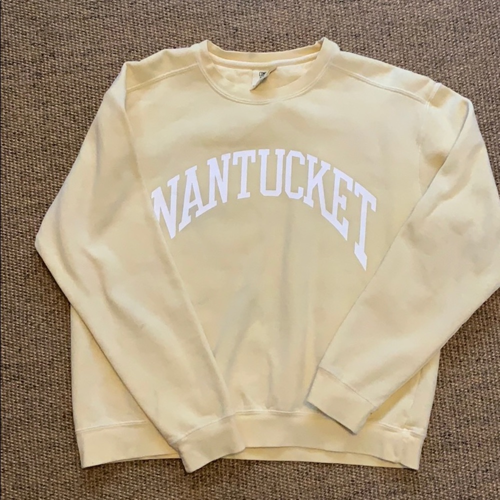 Yellow Nantucket crewneck